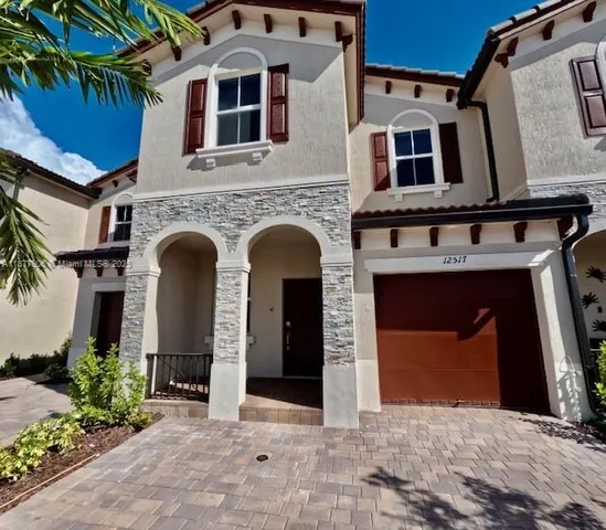 a front view of a house