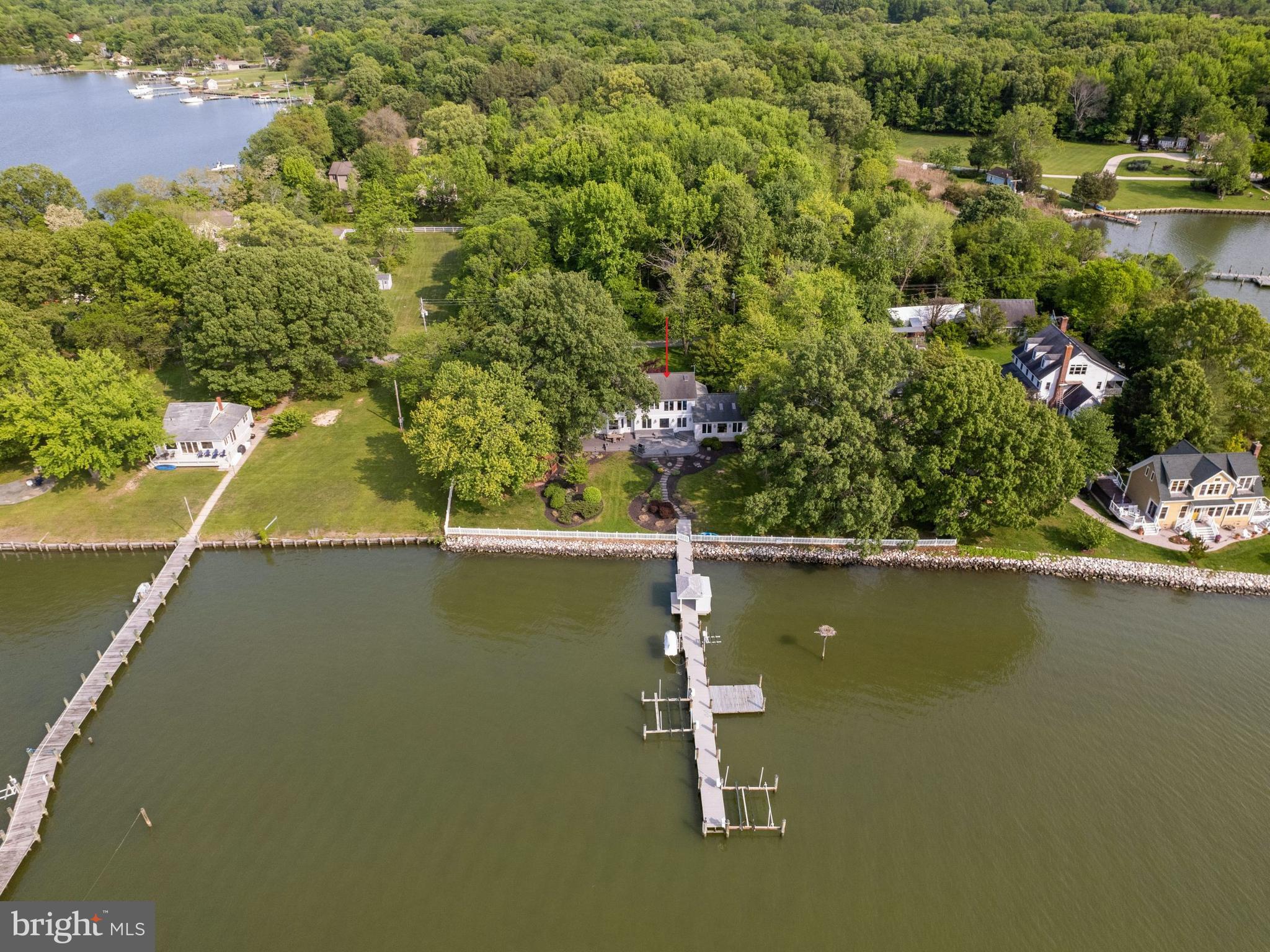 1258 West River Road Shady Side, MD 20764 - Photo 5 of 103 170' plus of pier with 4 lifts.