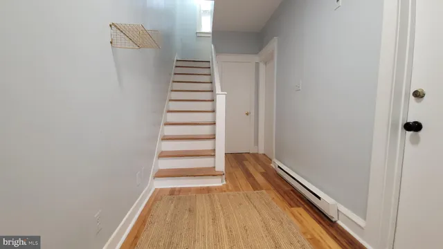 a view of wooden floor in a room