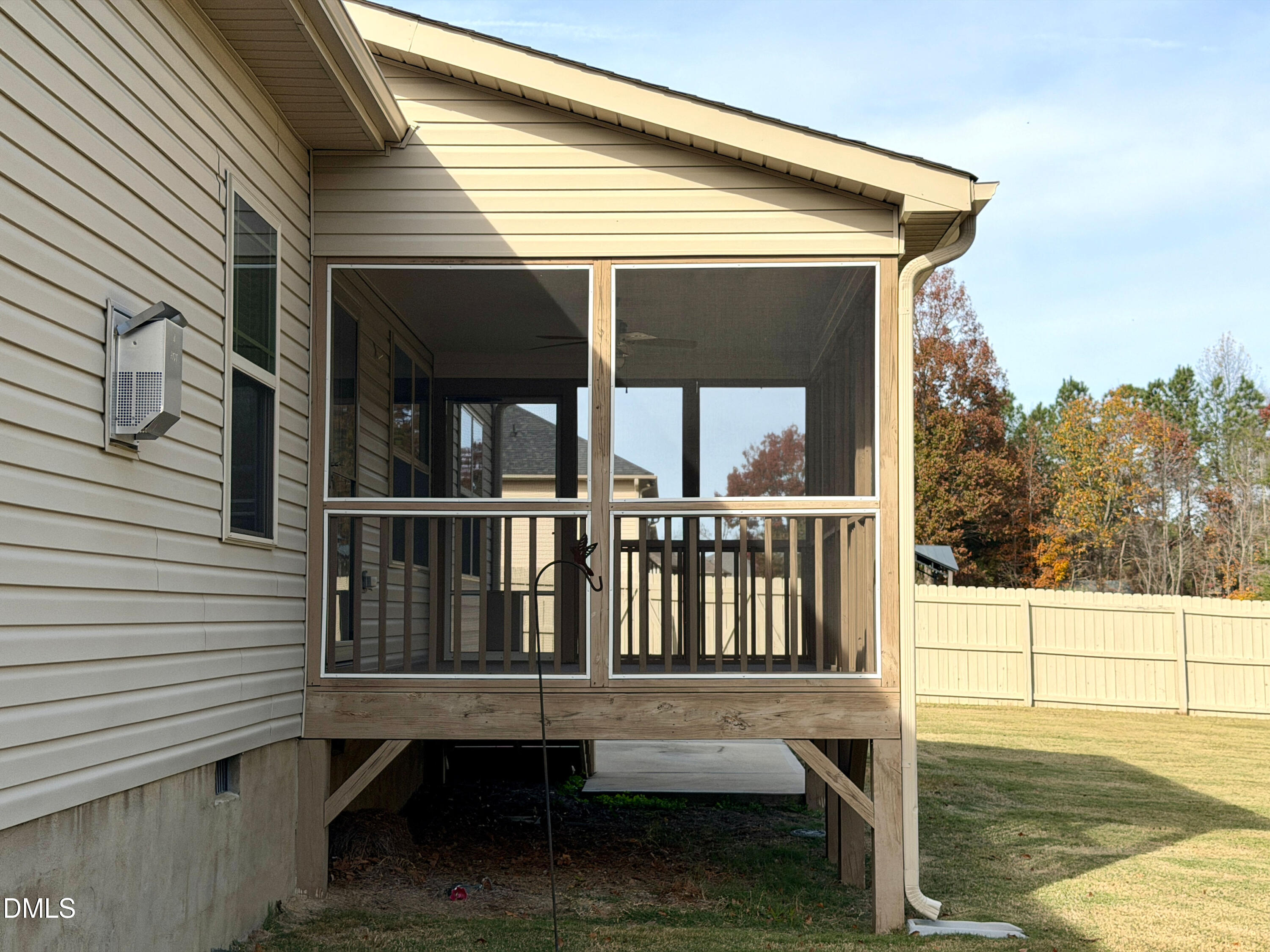 15 Cedar Falls Way Angier, NC 27501 - Photo 40 of 56 a view of a chair and table in the balcony