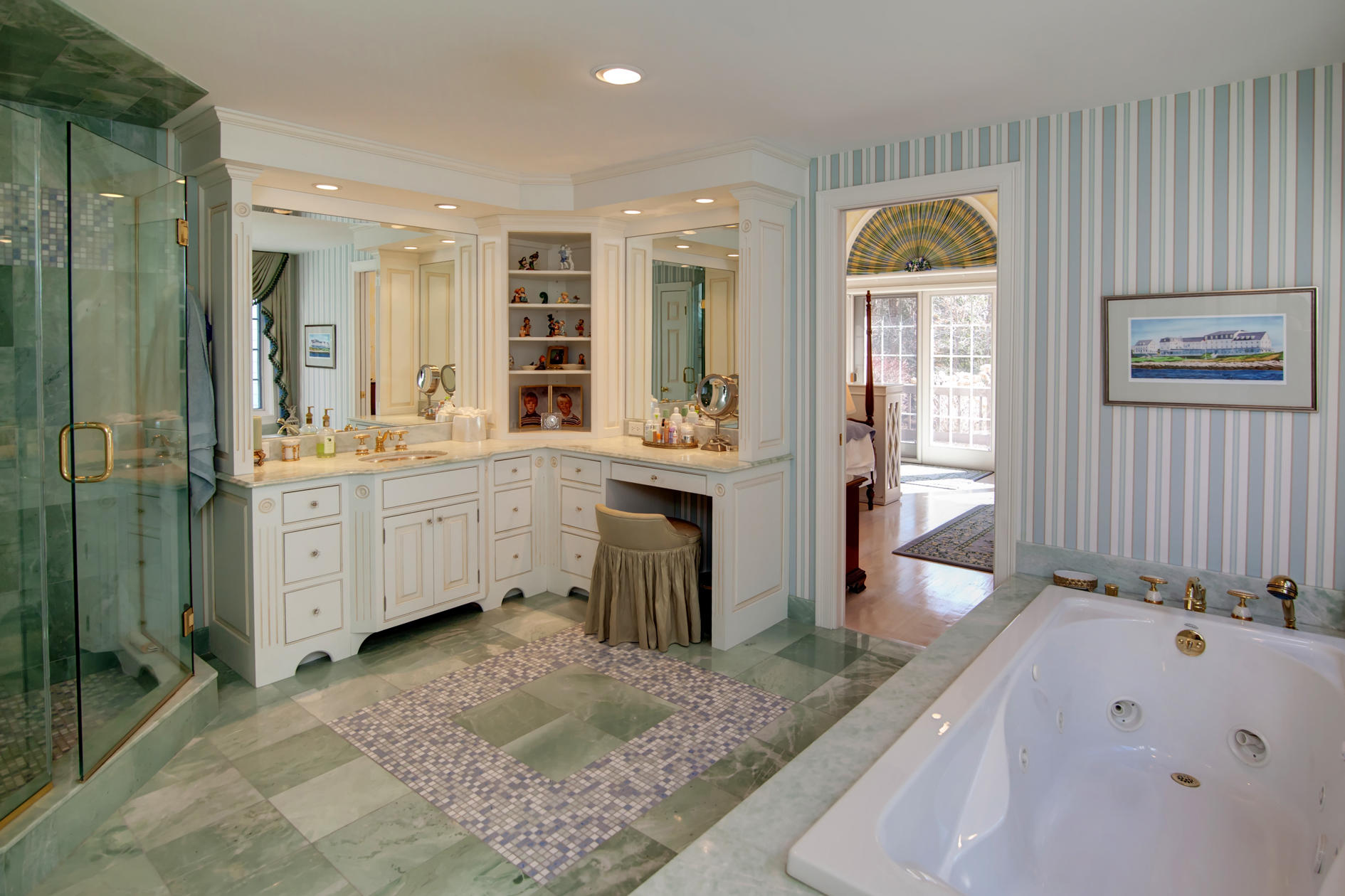 81 Farm Valley Road Osterville, MA 02655 - Photo 17 of 35 a spacious bathroom with a tub sink and mirror