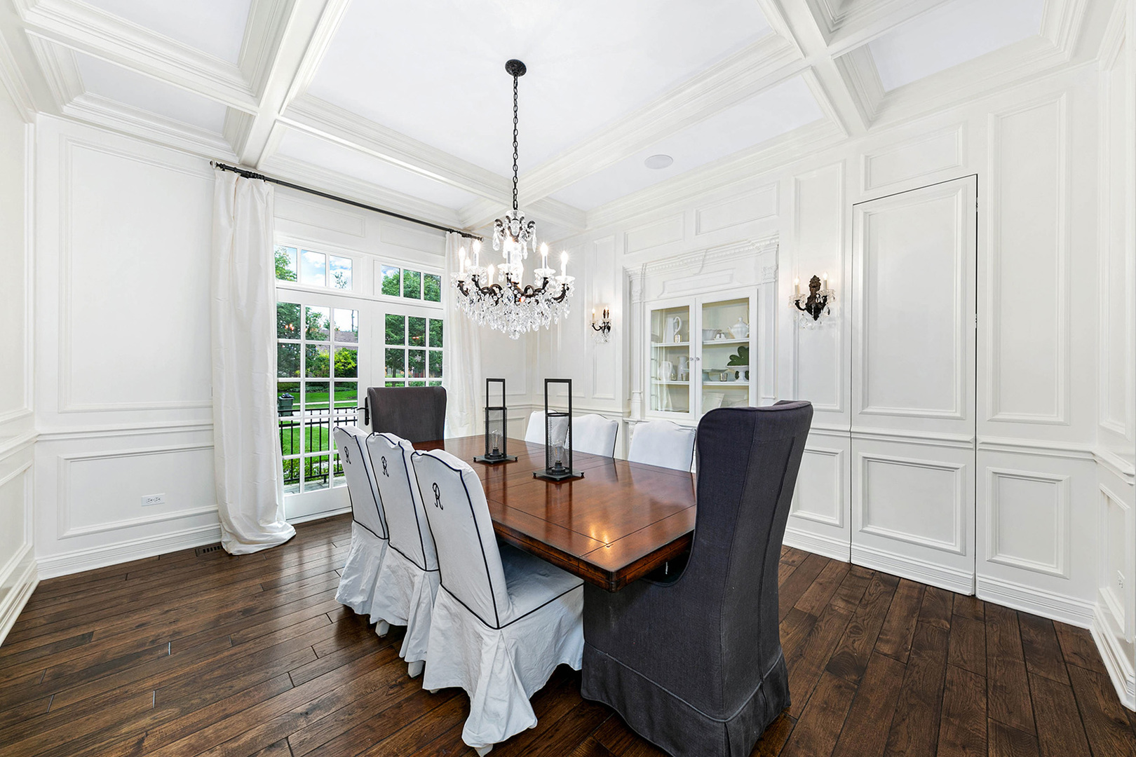 900 East Hillside Road Naperville, IL 60540 - Photo 8 of 73 a view of a dining room with furniture window and wooden floor
