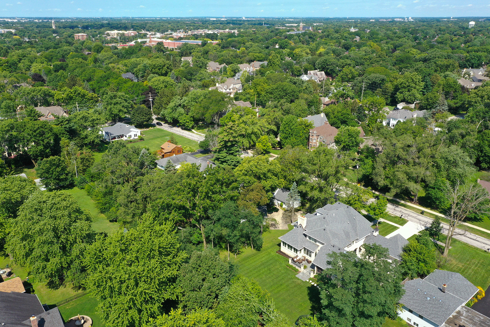 900 East Hillside Road Naperville, IL 60540 - Photo 73 of 73 an aerial view of a house with a yard