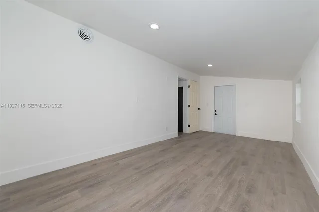 a view of an empty room