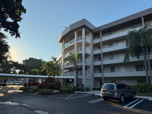 a car parked in front of a building