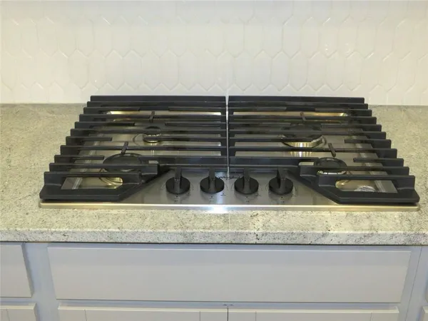 a close view of stove