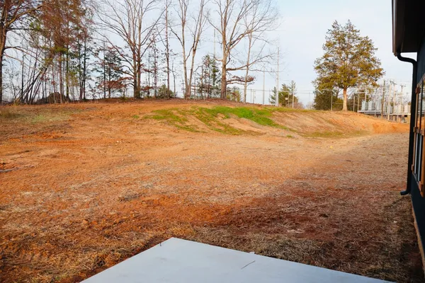 a balcony view with a garden view