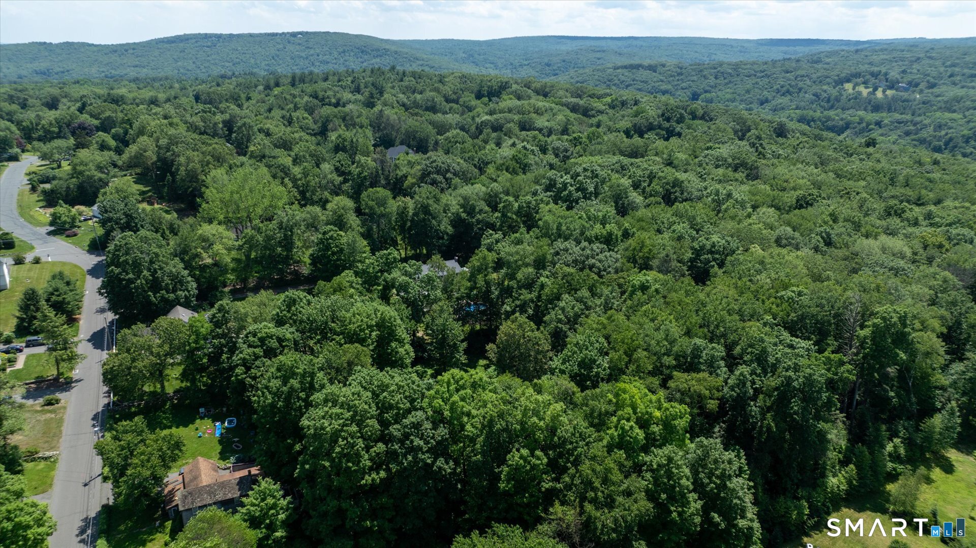 1-3 Verville Road Avon, CT 06001 - Photo 2 of 6 a view of a lush green forest with trees and some houses
