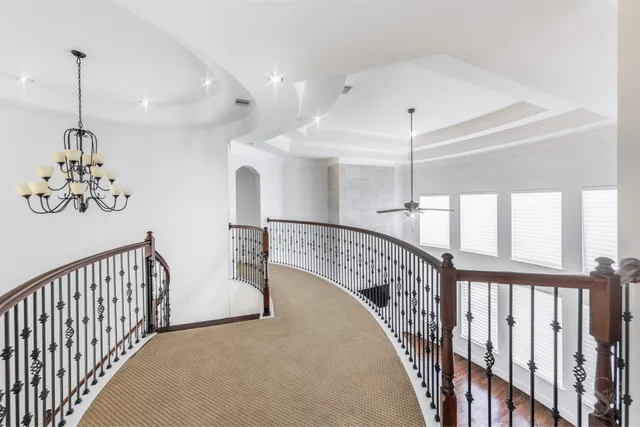 a view of an entryway with a table