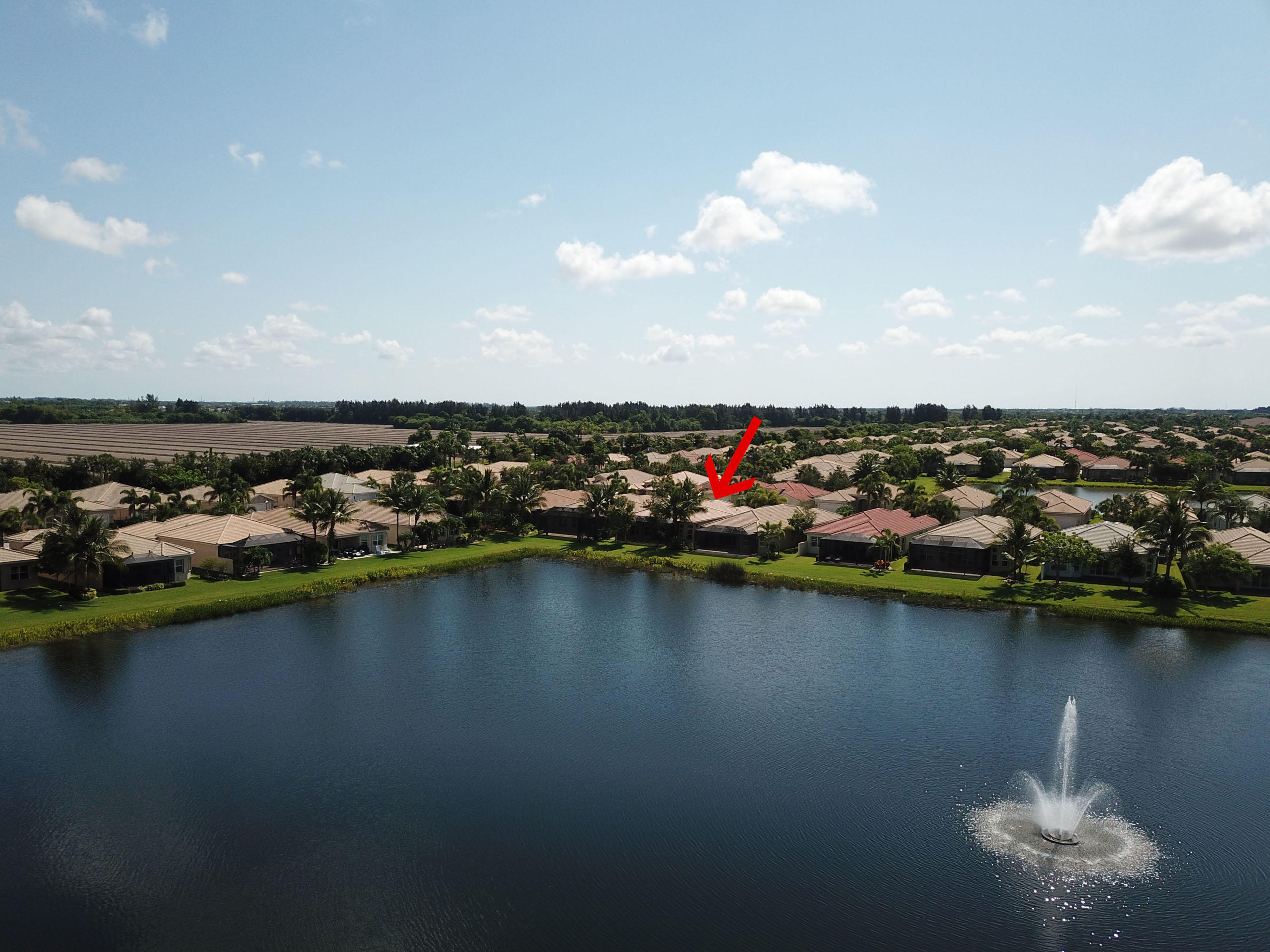 10579 Regatta Ridge Road Boynton Beach, FL 33473 - Photo 4 of 30 AERIAL BACK-FOUNTAIN VIEW