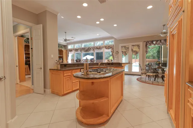 a bedroom with a bed and tv