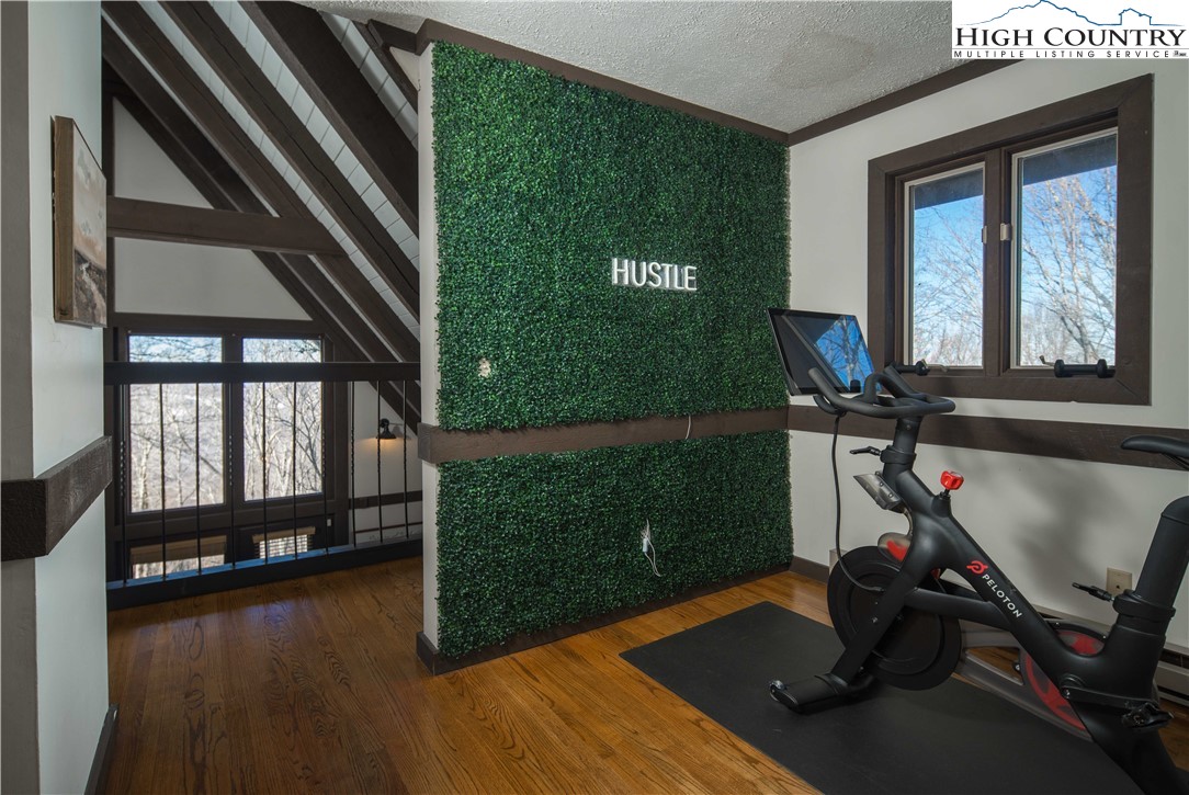 111 Pinnacle Ridge Road Beech Mountain, NC 28604 - Photo 33 of 50 a view of a room with gym equipment