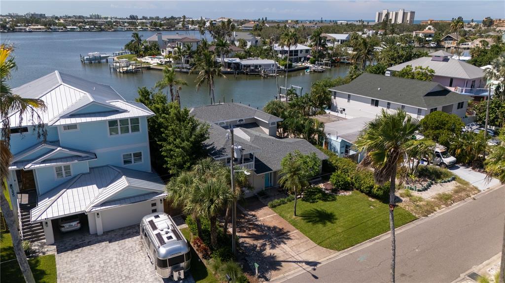 333 12th Avenue Indian Rocks Beach, FL 33785 - Photo 59 of 64 an aerial view of a house with a lake view