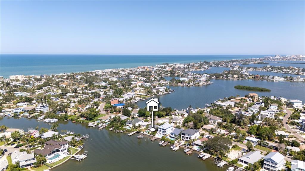 333 12th Avenue Indian Rocks Beach, FL 33785 - Photo 61 of 64 an aerial view of a houses with ocean view