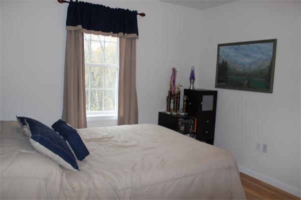 8 Collins Road North Brookfield, MA 01535 - Photo 18 of 27 a bedroom with a bed and a flat tv screen on a dresser
