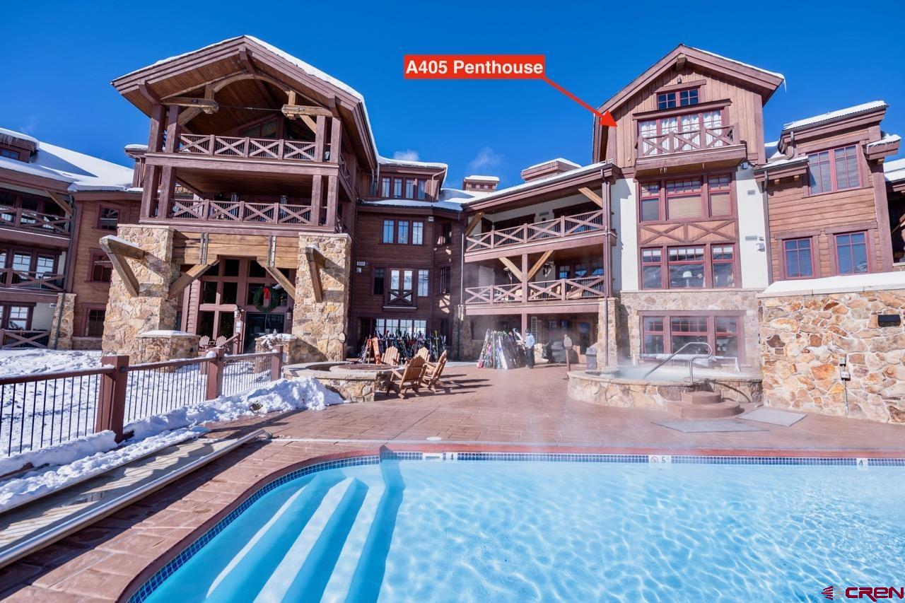 14 Hunter Hill Road, Unit A405 Crested Butte, CO 81225 - Photo 29 of 38 a view of a building with entrance gate