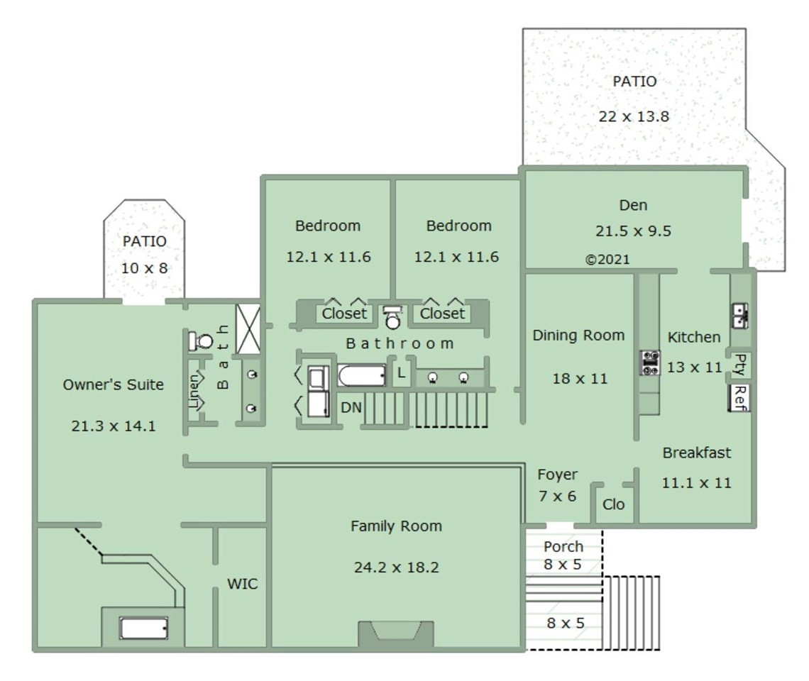 10211 East Roadstead Way Raleigh, NC 27613 - Photo 16 of 17 1st Floor Plan