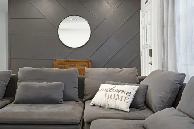 a living room with a couch