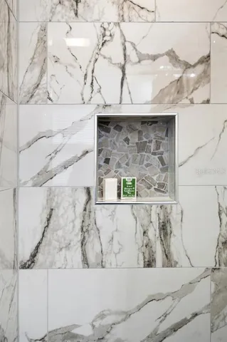 a view of wooden floor in front of a house