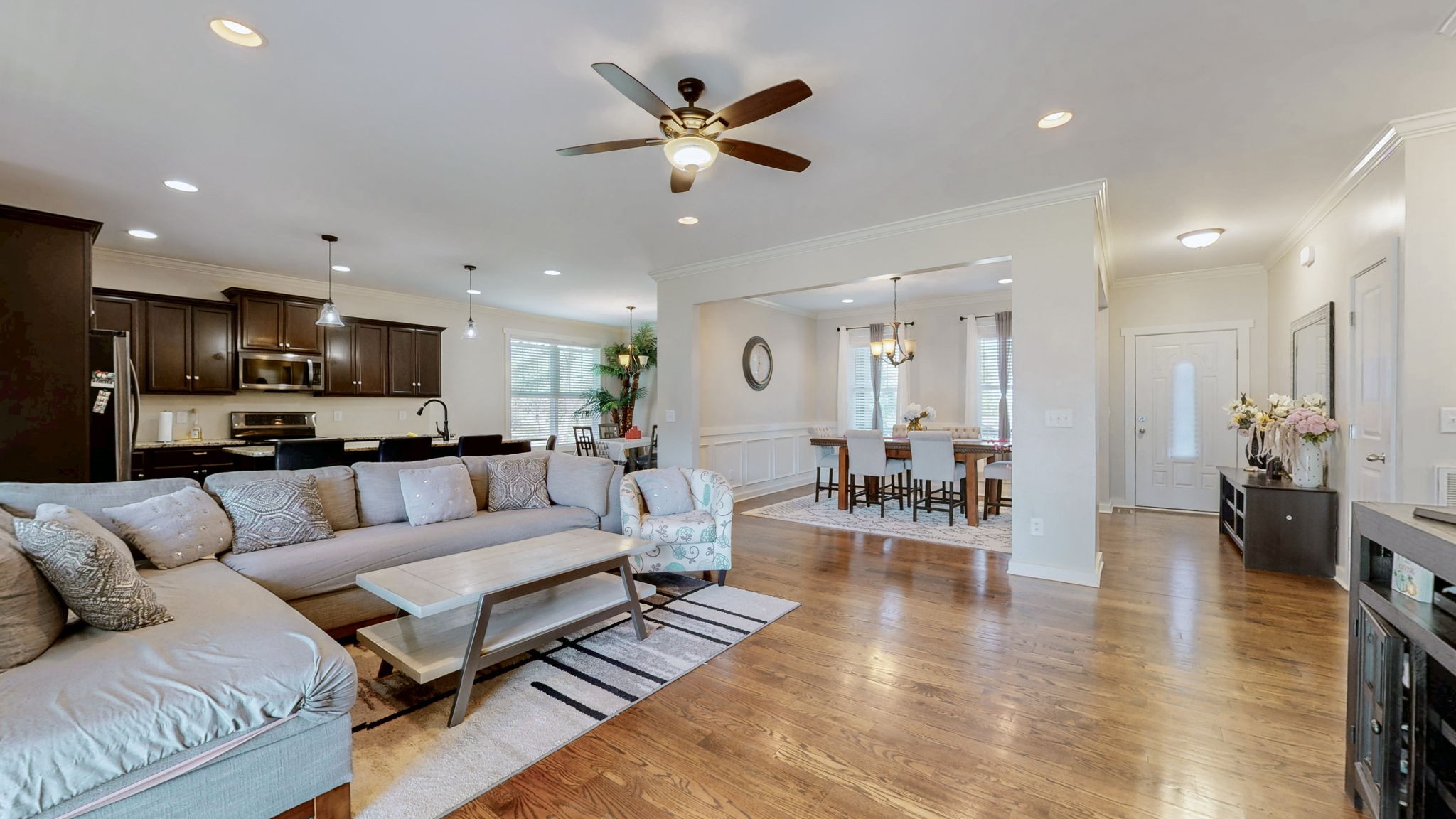 234 Cedarview Drive Antioch, TN 37013 - Photo 20 of 50 a living room with furniture kitchen view and a wooden floor