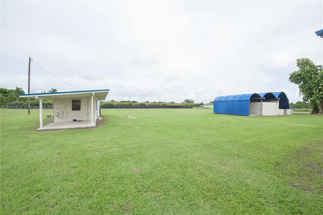 a house with a garden space