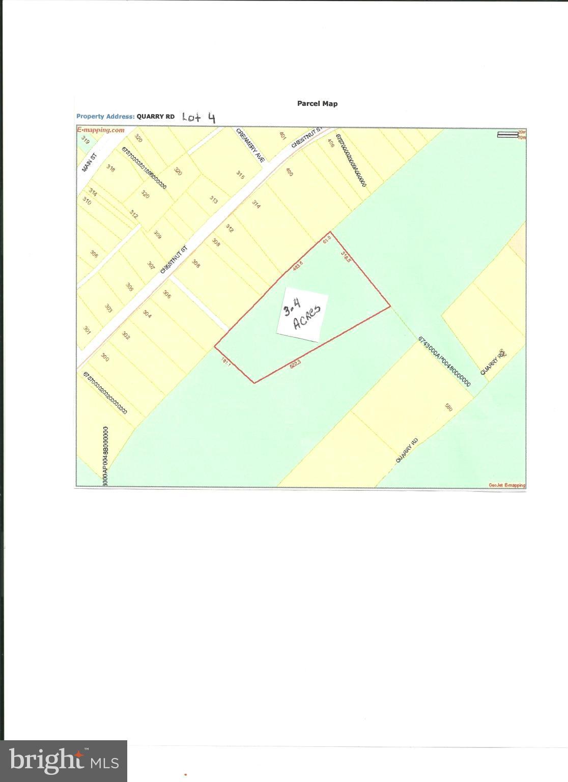 4 Quarry Road Delta, PA 17314 - Photo 2 of 3 Tax Map - Lot 4 - 3.40 acres - Quarry Road