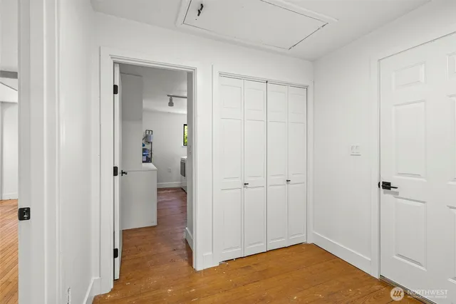 a view of a bathroom with a bathroom