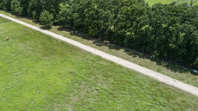 a view of a golf course with a garden