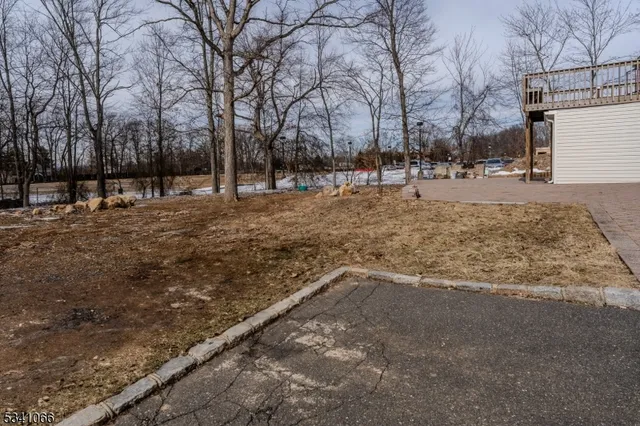 a view of road with trees