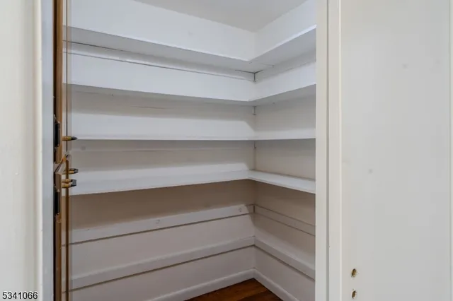 a close up view of an empty racks