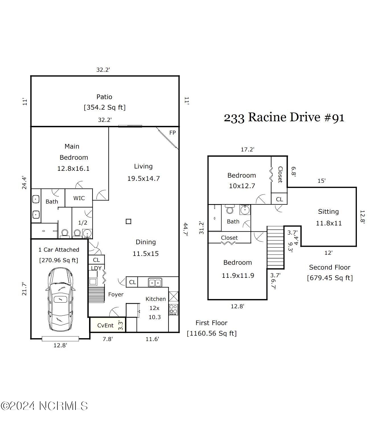 233 Racine Drive, Unit 91 Wilmington, NC 28403 - Photo 51 of 51 Floor Plan
