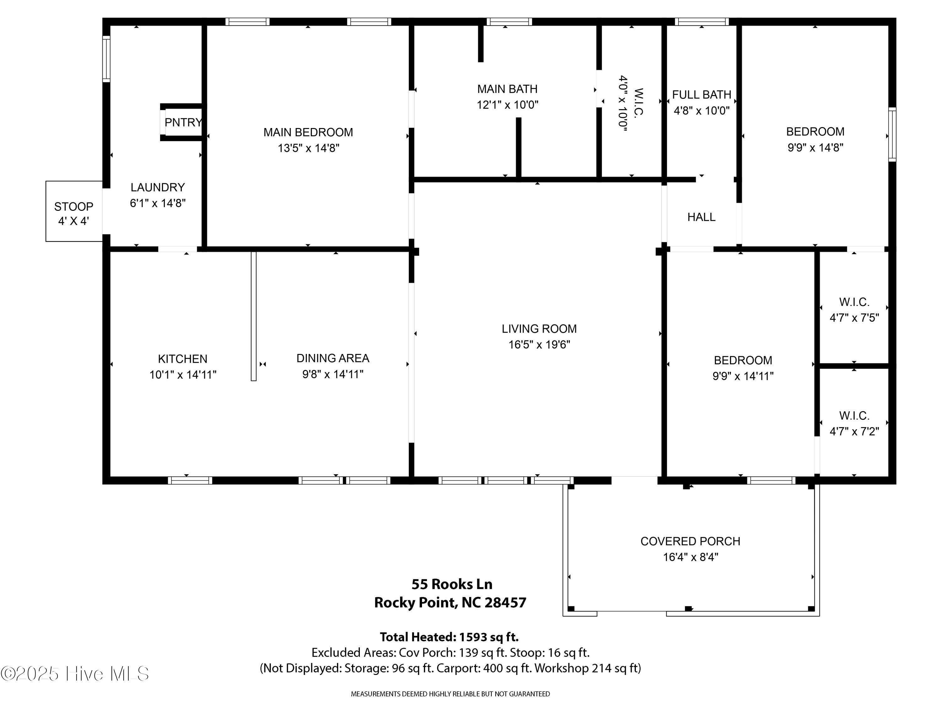 55 Rooks Lane Rocky Point, NC 28457 - Photo 53 of 53 Floor Plan