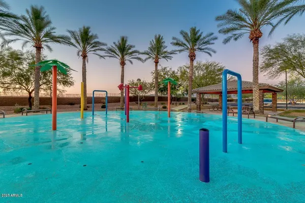 a view of a backyard with a slide