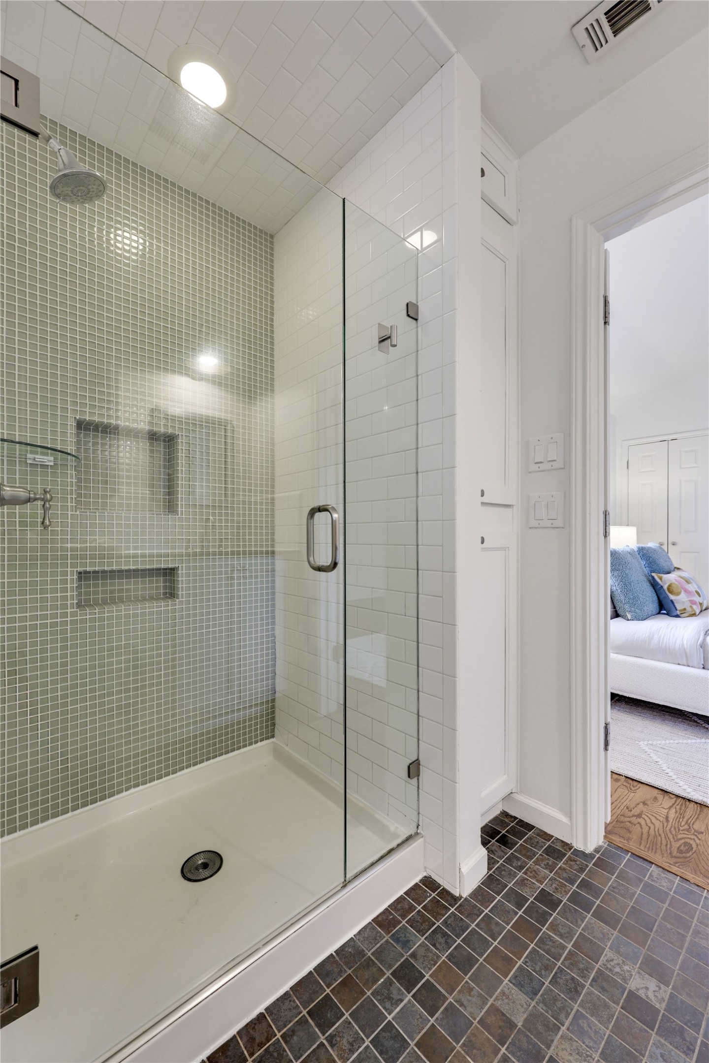 2908 Perry Lane Austin, TX 78731 - Photo 21 of 37 a bathroom with a shower and a sink