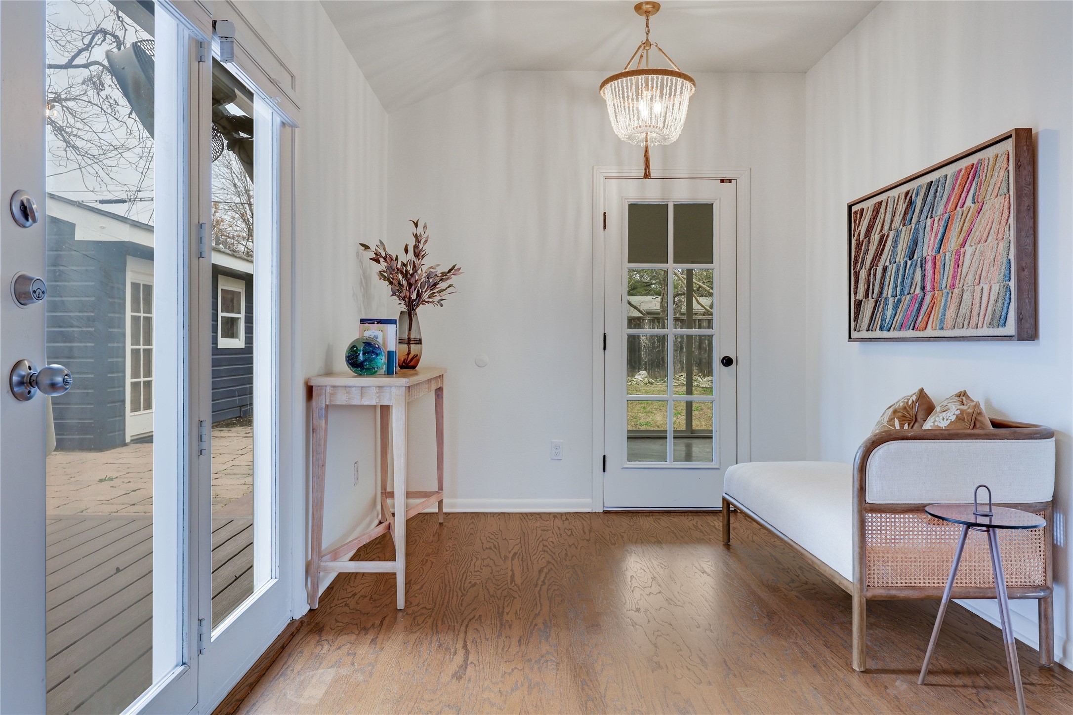 2908 Perry Lane Austin, TX 78731 - Photo 22 of 37 a view of a livingroom with furniture window and wooden floor