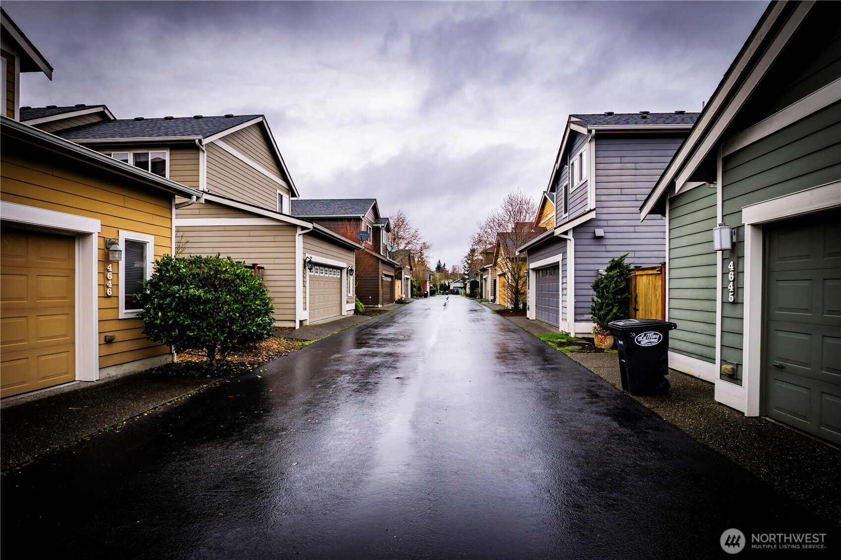 4646 Rochelle Street Southeast Lacey, WA 98503 - Photo 30 of 31 a view of a street with wooden stairs