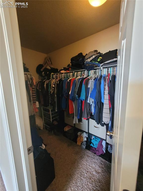 8975 Kingston Heath Road Peyton, CO 80831 - Photo 9 of 18 a view of walk in closet with clothes and shoes