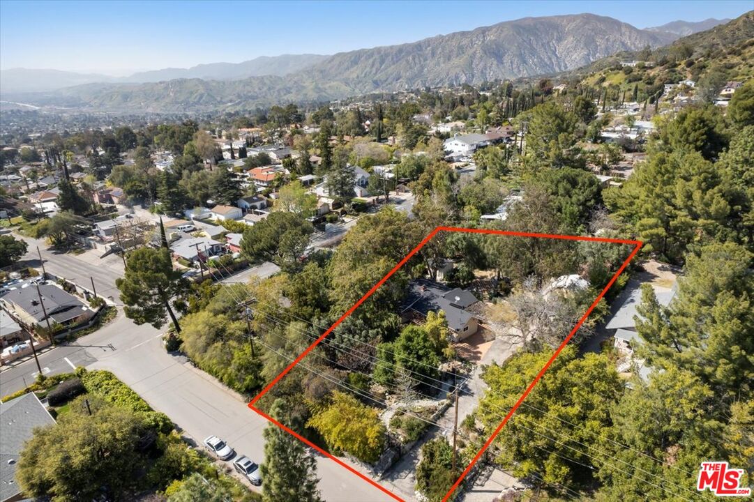 6867 Apperson Street Tujunga, CA 91042 - Photo 50 of 54 an aerial view of residential house and outdoor space
