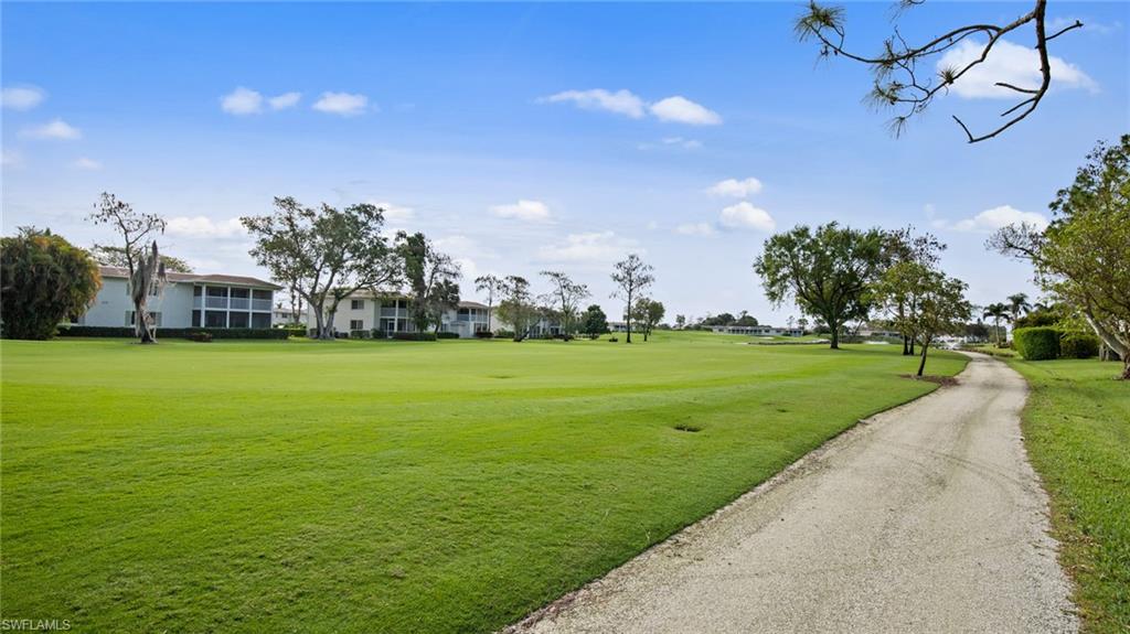 View along cart path of 17th Fairway