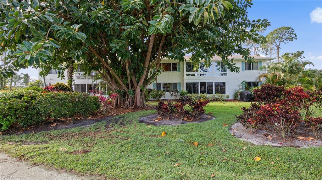 Back view of condo from the golf cart path