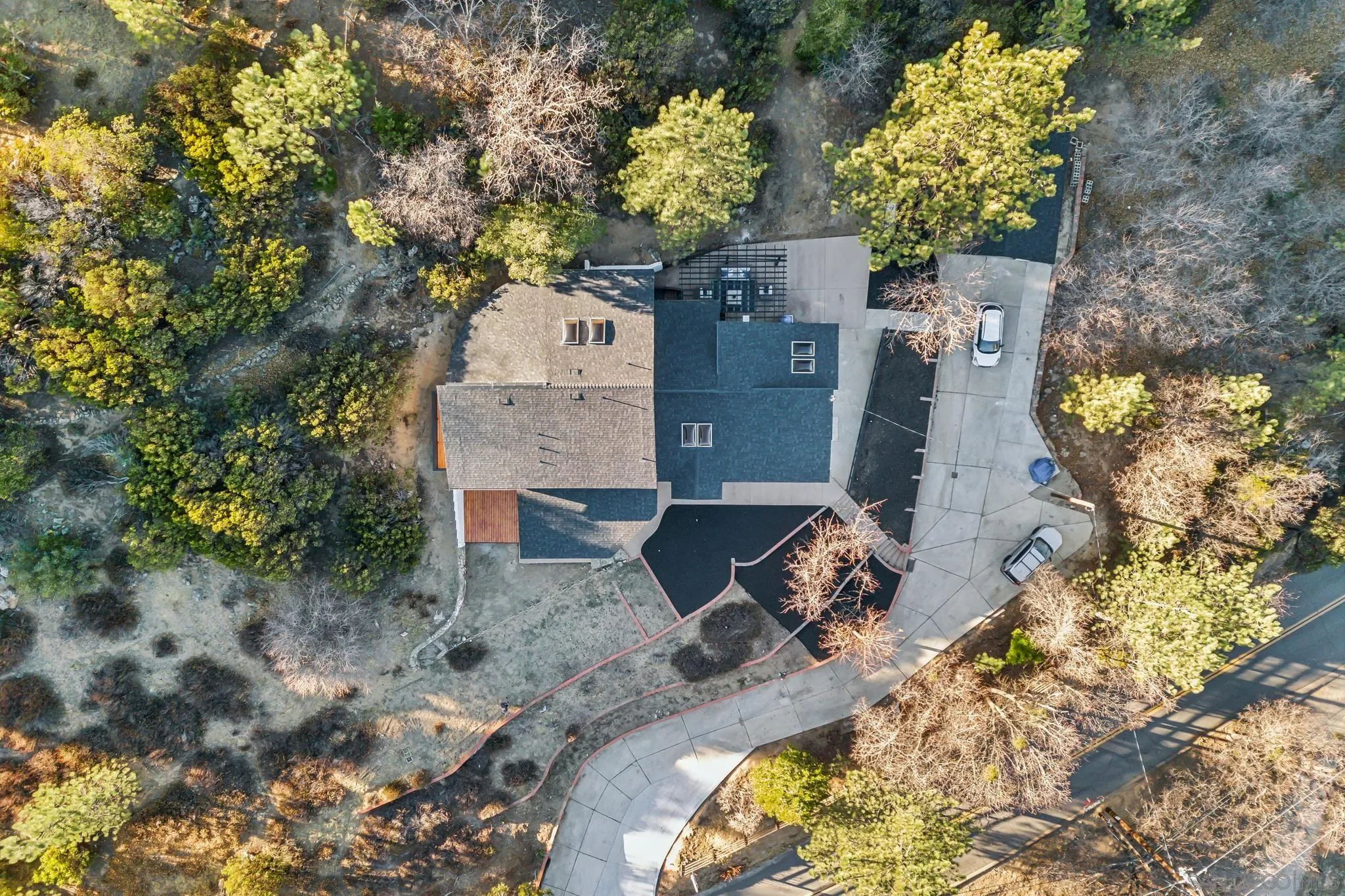 1326 Farmer Road Julian, CA 92036 - Photo 40 of 65 an aerial view of a house with a yard