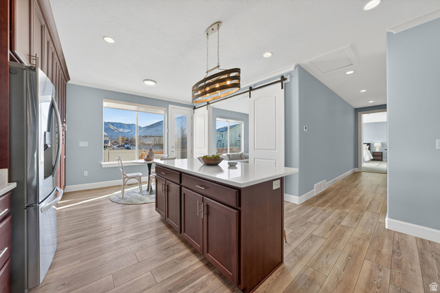 1222 West 190th Street North Mapleton, UT 84664 - Photo 18 of 46 Central kitchen island with a light-toned countertop