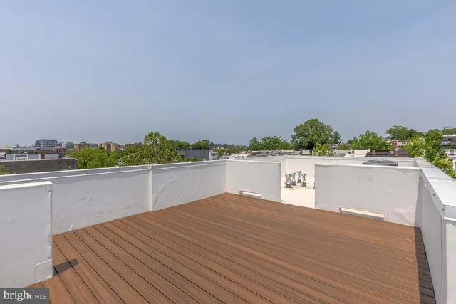 a view of a terrace with skyline