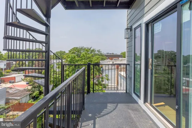 a view of city from balcony