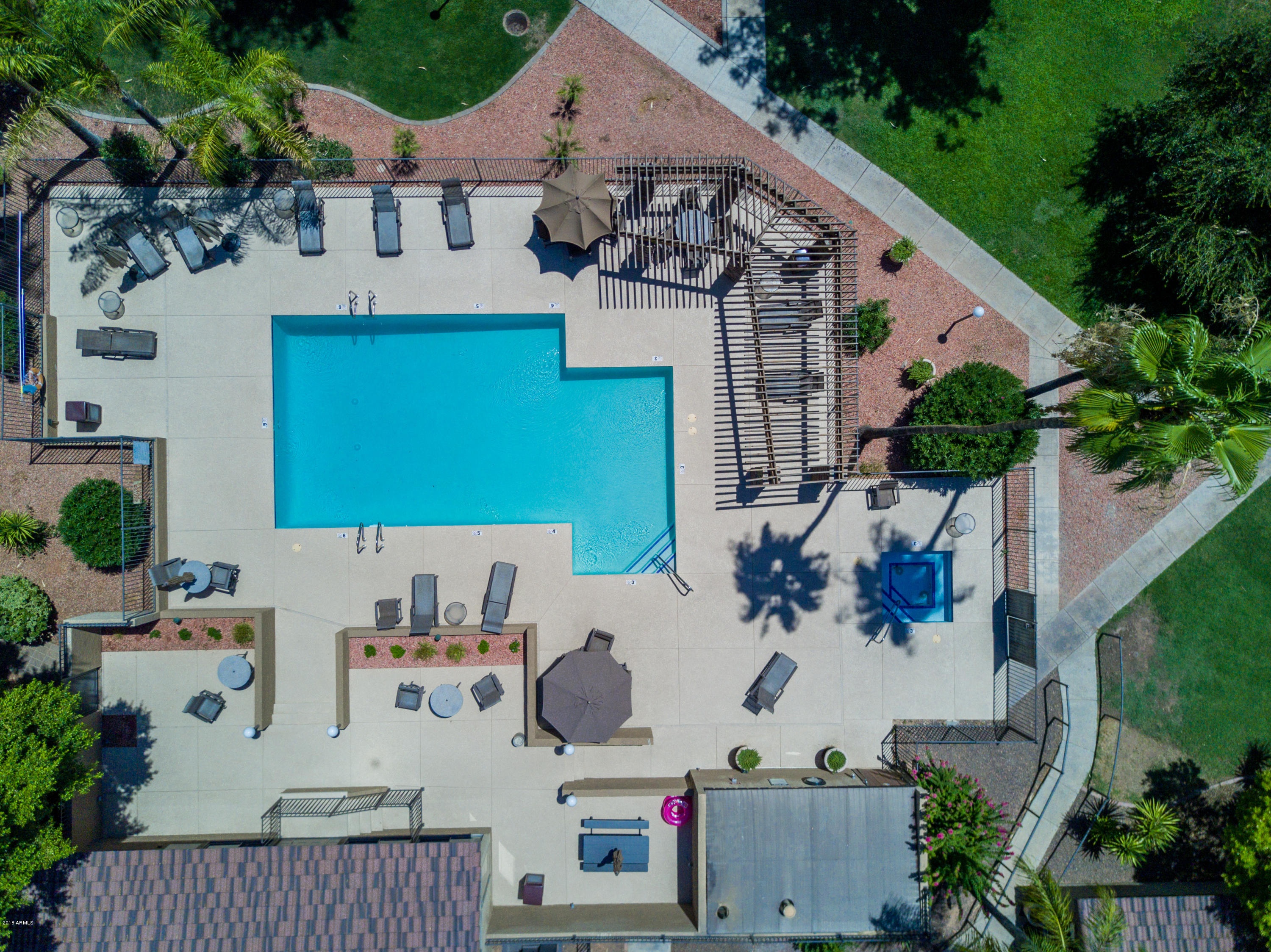 3825 East Camelback Road, Unit 249 Phoenix, AZ 85018 - Photo 20 of 30 an aerial view of a house with a yard