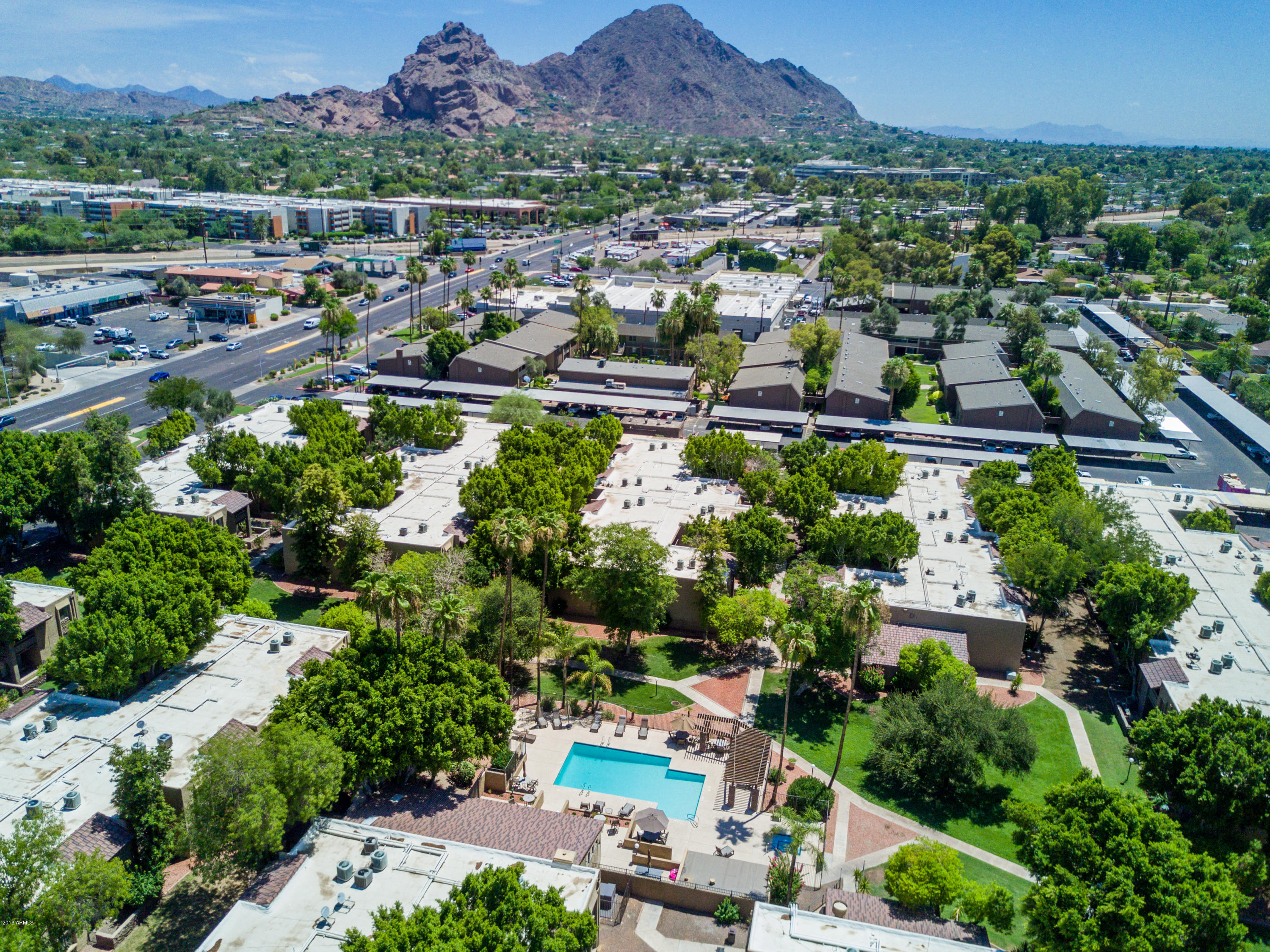 3825 East Camelback Road, Unit 249 Phoenix, AZ 85018 - Photo 3 of 30 an aerial view of multiple house
