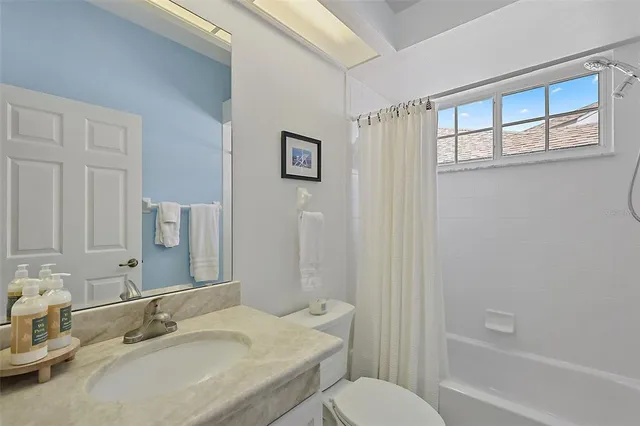 a view of a garden with trees