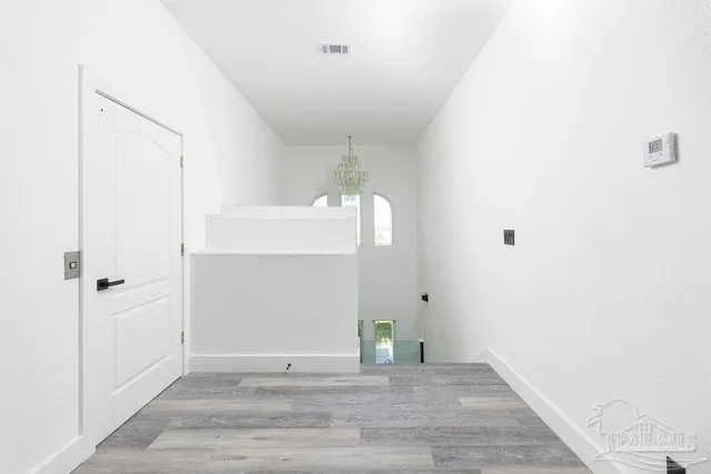 a view of an empty room