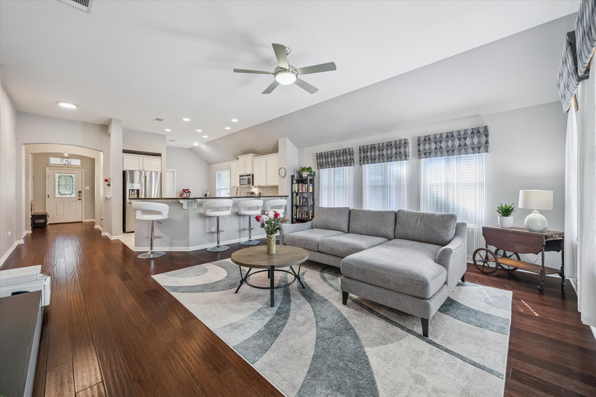 1427 Gorham Street Austin, TX 78758 - Photo 8 of 20 a living room with furniture and wooden floor