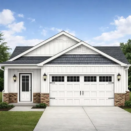 a view of white house with a yard